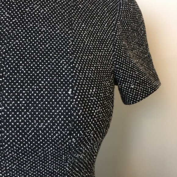 TIBI Birdeye Knit Dress Fit & Flare Black/White 2 - Picture 10 of 11